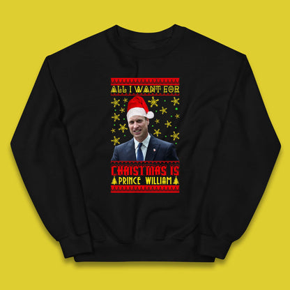 Want Prince William For Christmas Kids Jumper