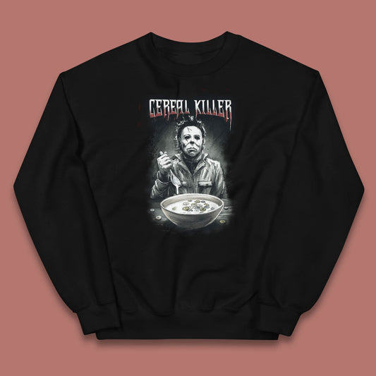 Michael Myers Cereal Killer Halloween Serial Killer Horror Movie Character Kids Jumper