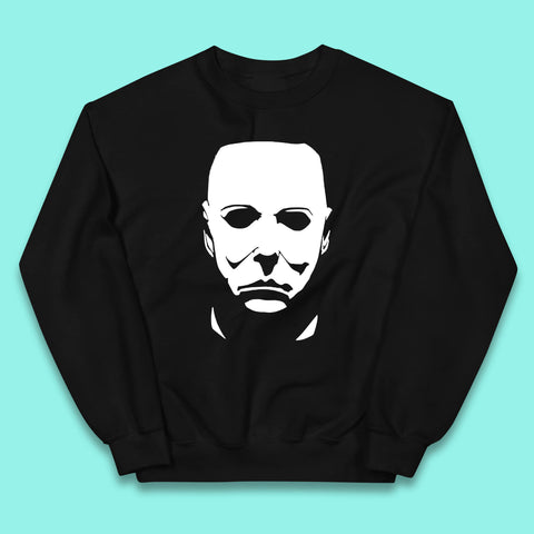 Michael Myers Face Mask Halloween Michael Myers Horror Movie Character Kids Jumper