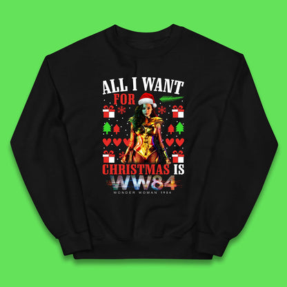 Wonder Woman 1984 Christmas Kids Jumper
