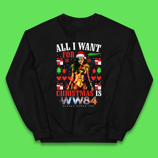 Wonder Woman 1984 Christmas Kids Jumper