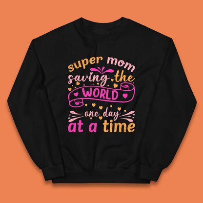 Super Mom Saving The World Kids Jumper