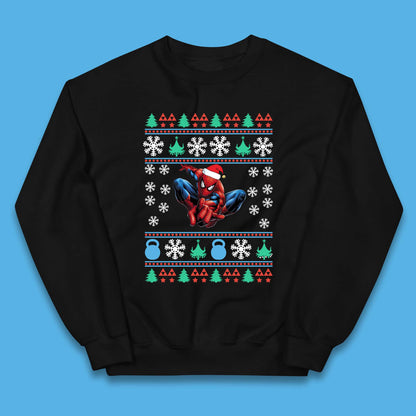 Spiderman Christmas Kids Jumper