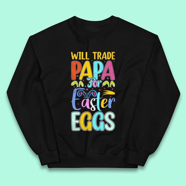 Papa For Easter Eggs Kids Jumper