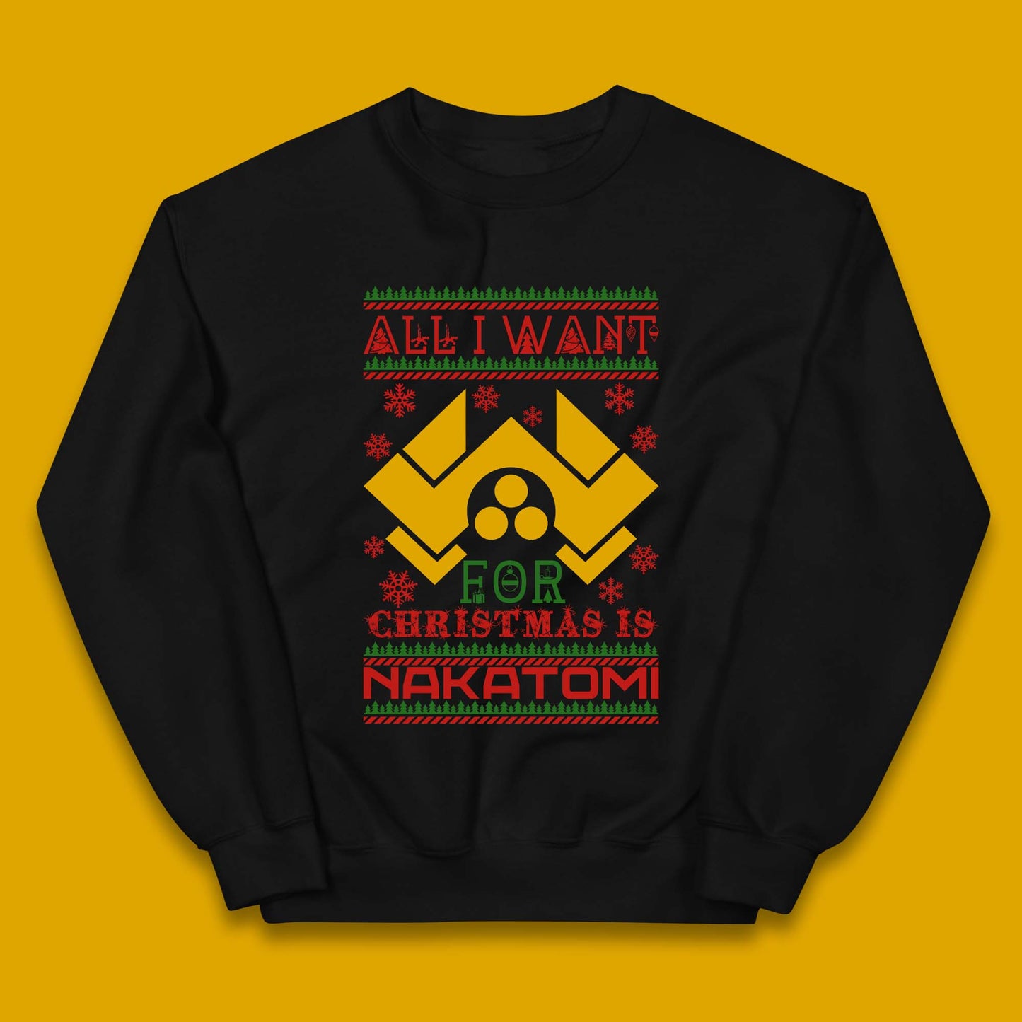 Want Nakatomi For Christmas Kids Jumper