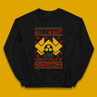 Want Nakatomi For Christmas Kids Jumper