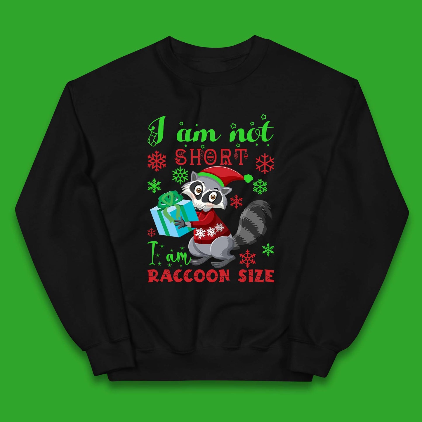 Raccoon Christmas Kids Jumper