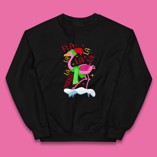 pink flamingo christmas jumper