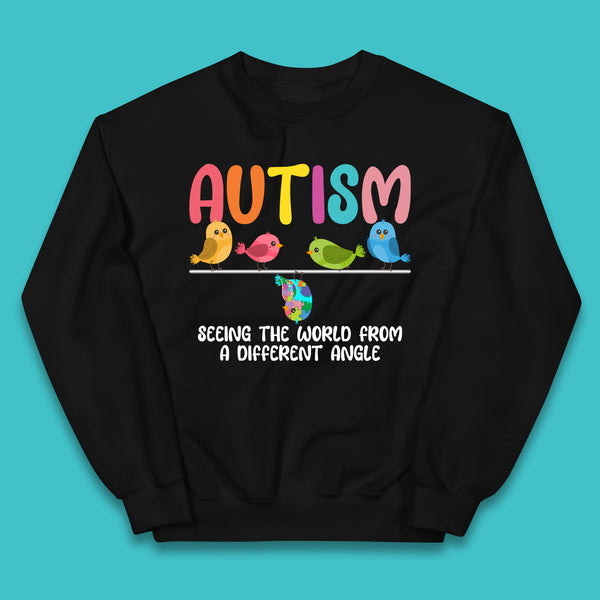 Autism Seeing The World From A Different Angel Autism Awareness Support Autism Acceptance Kids Jumper
