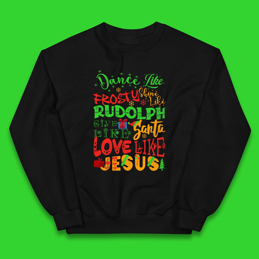 Dance Like Frosty Christmas Kids Jumper