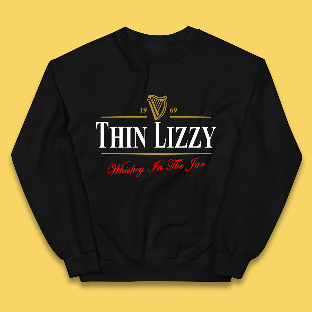 Thin Lizzy Irish Hard Rock Band Whiskey In The Jar Song By Thin Lizzy Irish Traditional Song Kids Jumper