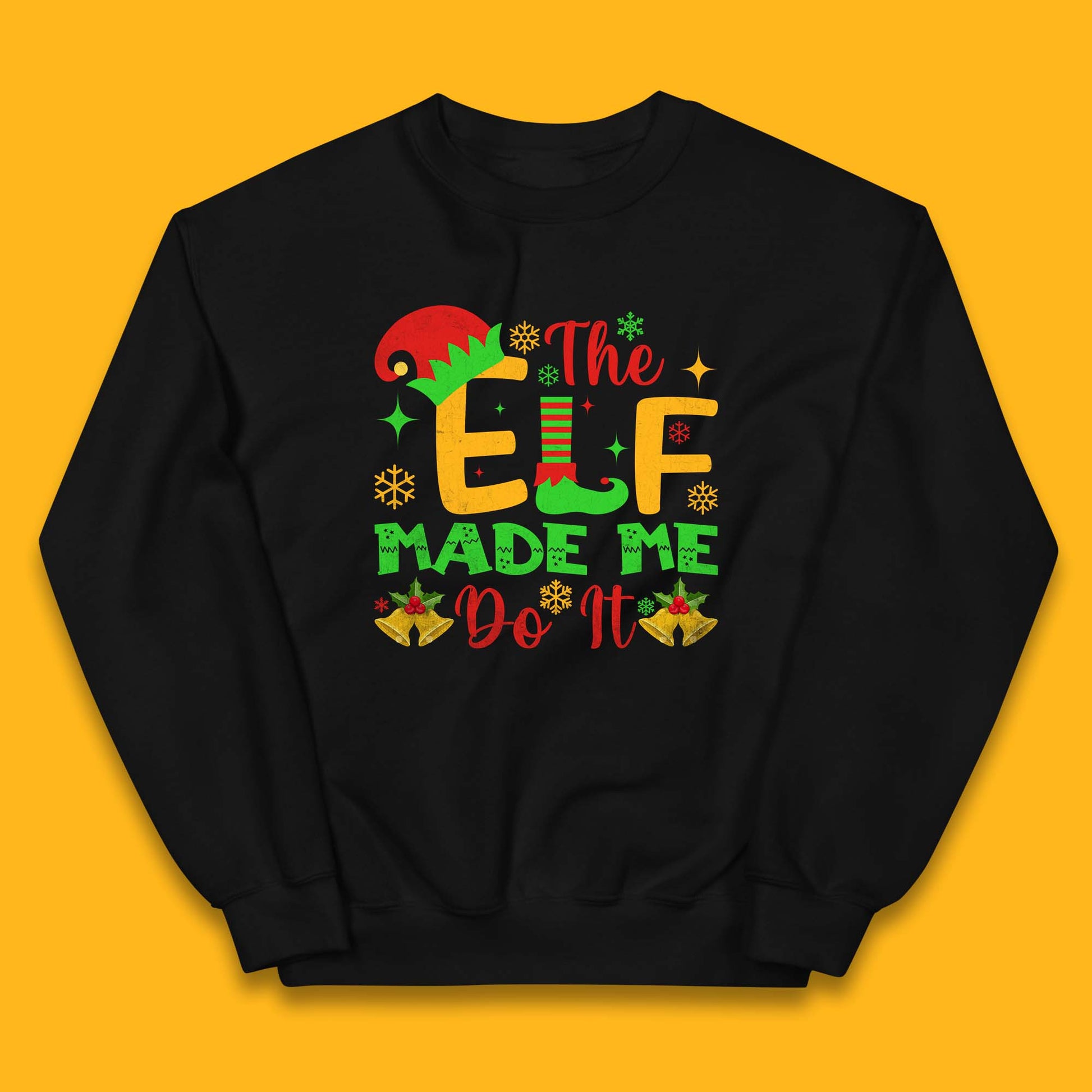 the elf made me do it christmas jumper