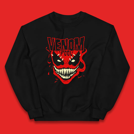 Venom Pool Marvel Avengers Venom Face Venom-Pool Marvel Comics Superhero Marvel Universe Movie Character Kids Jumper