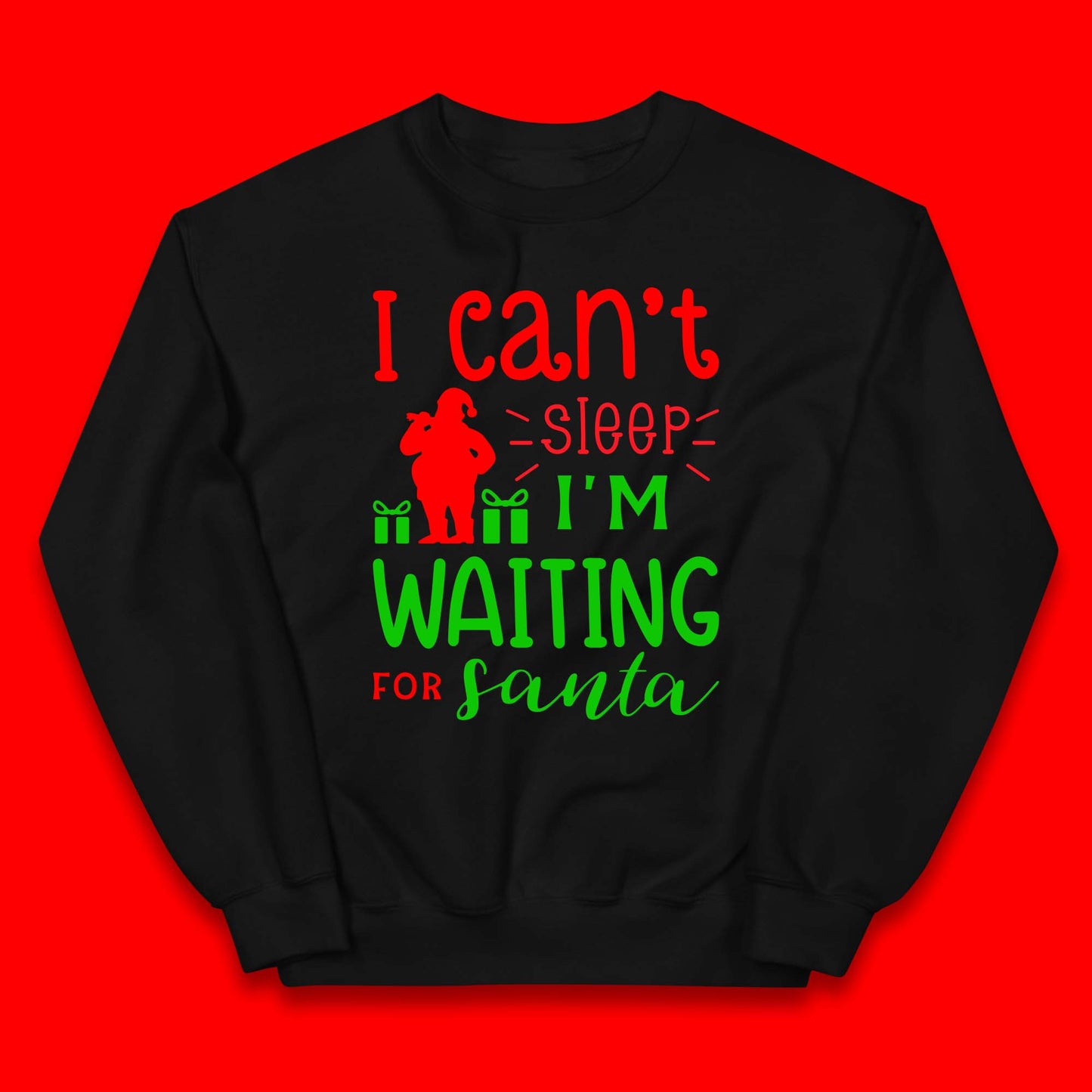 Christmas Waiting For Santa Kids Jumper
