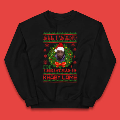 Want Khaby Lame For Christmas Kids Jumper