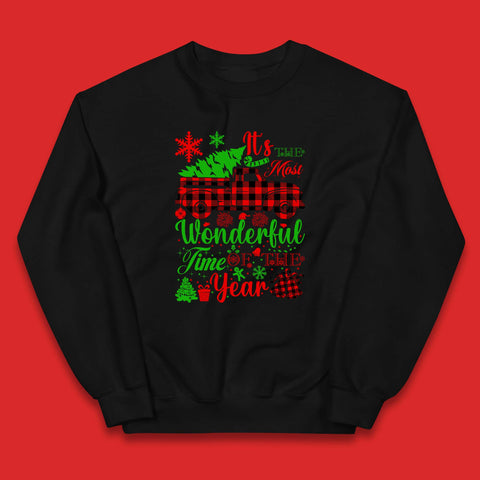 Wonderful Time Of The Year Christmas Kids Jumper