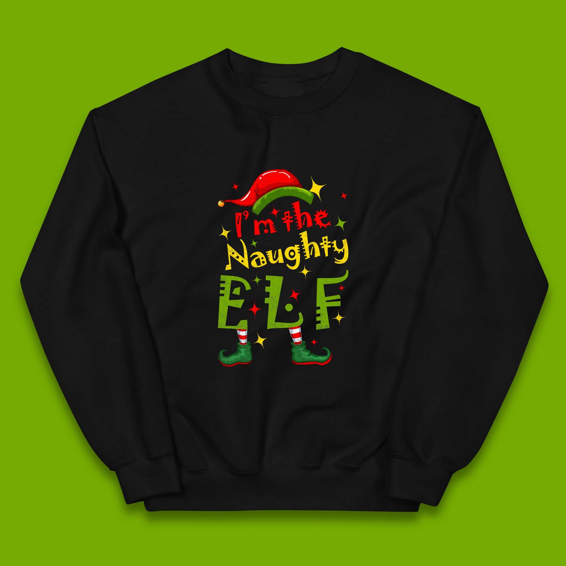 naughty elf jumper