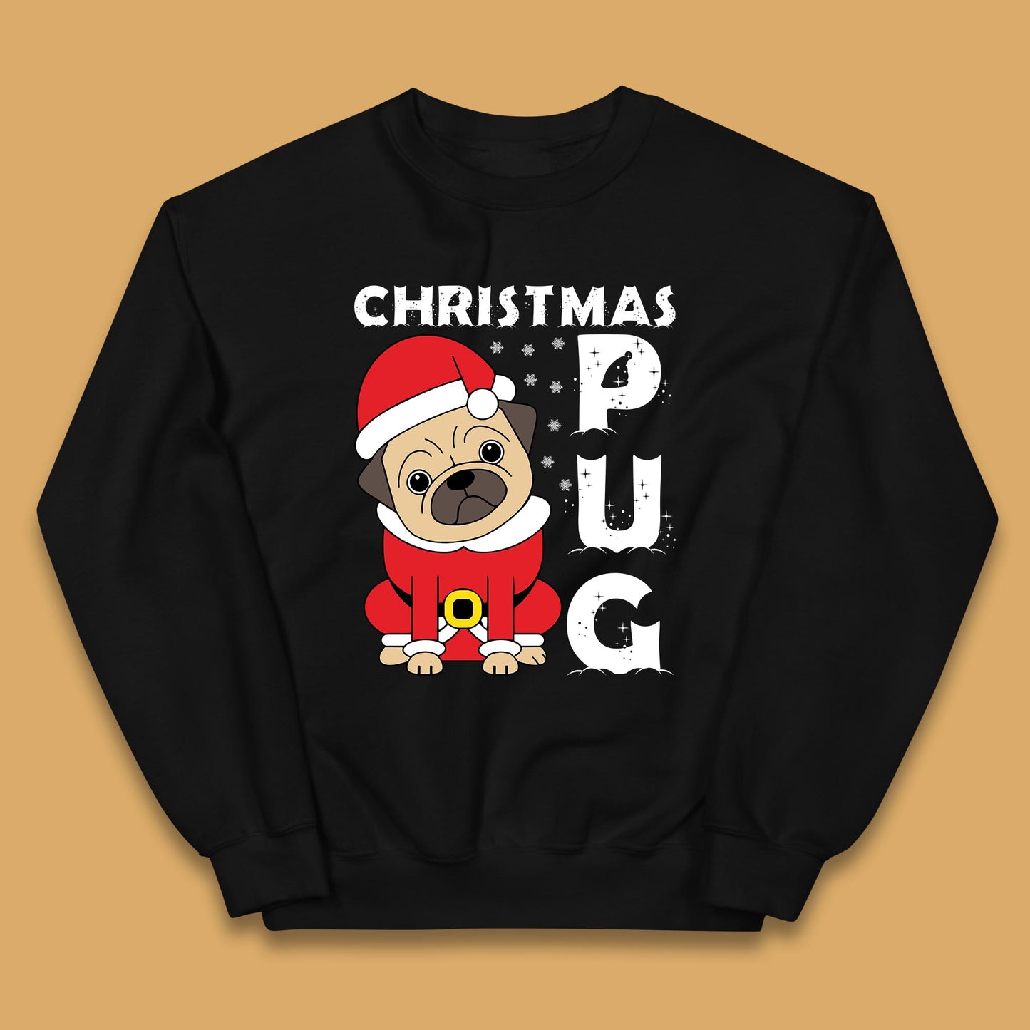 christmas pug dog jumper