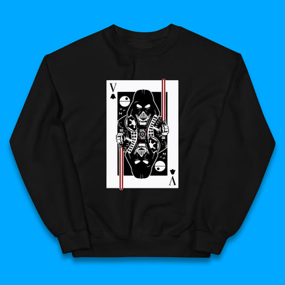 Star Wars Fictional Character Darth Vader Playing Card Vader King Card Sci-fi Action Adventure Movie 46th Anniversary Kids Jumper
