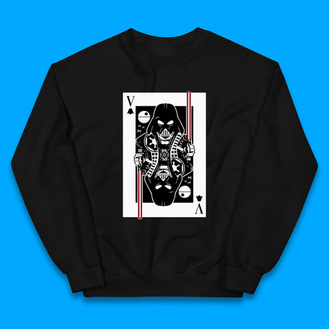 Star Wars Fictional Character Darth Vader Playing Card Vader King Card Sci-fi Action Adventure Movie 46th Anniversary Kids Jumper