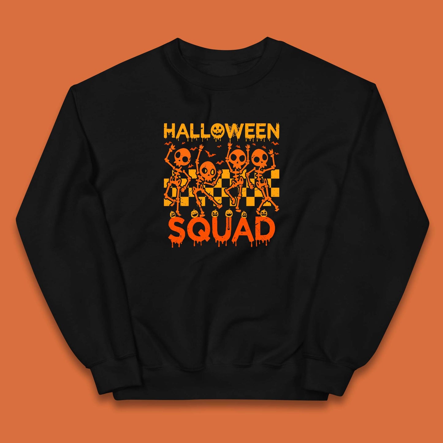 Halloween Squad Dancing Skeletons Squad Goals Dancing Halloween Skull Kids Jumper