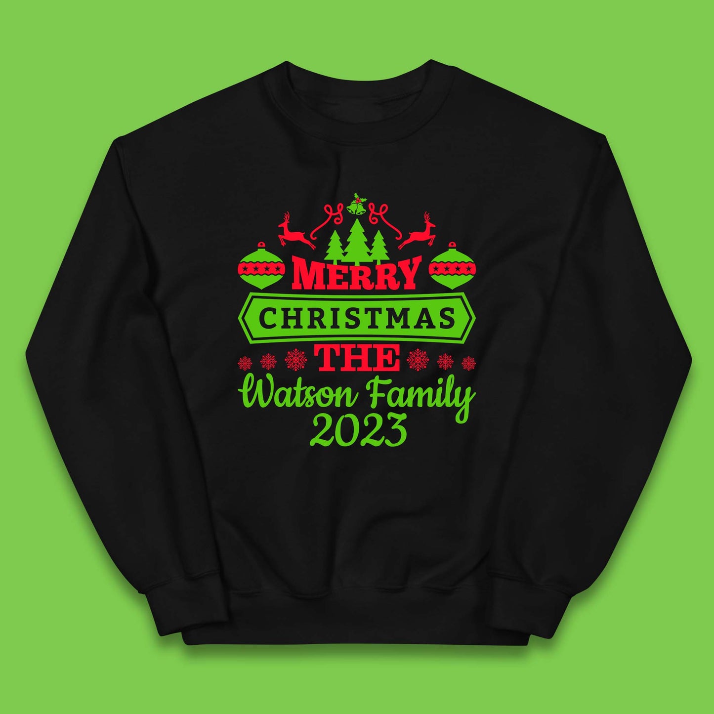 Personalised Family Christmas Kids Jumper