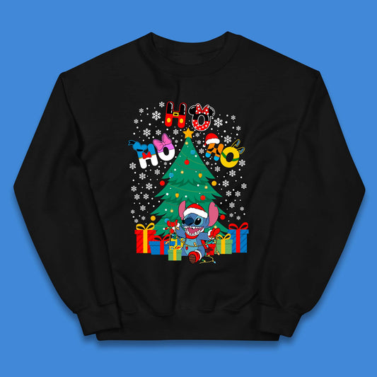 Ho Ho Ho Stitch Christmas Kids Jumper