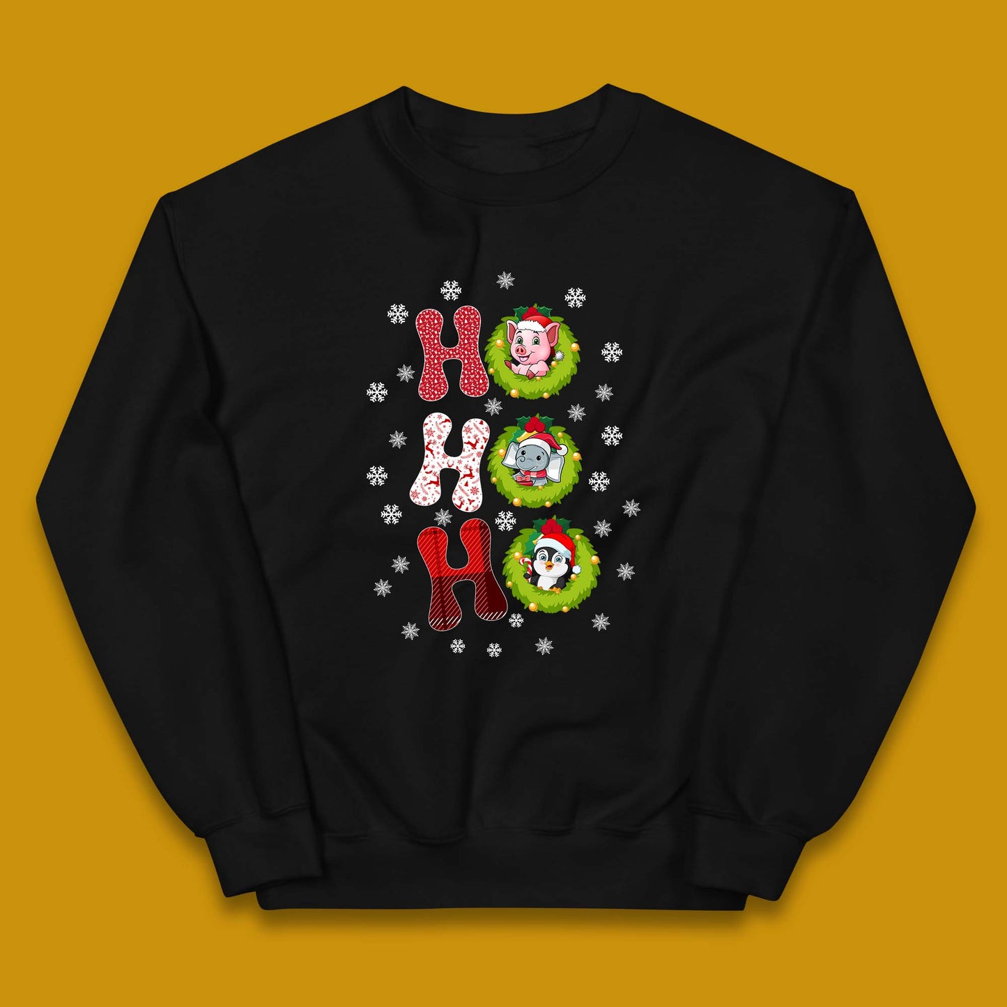 ho ho ho christmas animals jumper
