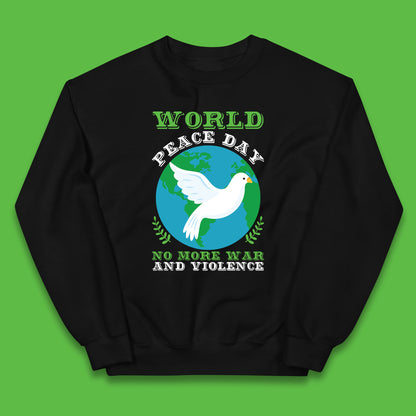 World Peace Day No More War And Violence Human Rights Stop War Kids Jumper