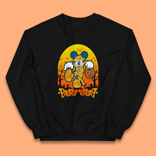 Disney Halloween Boo Mummy Mickey Mouse Horror Scary Disneyland Trip Kids Jumper