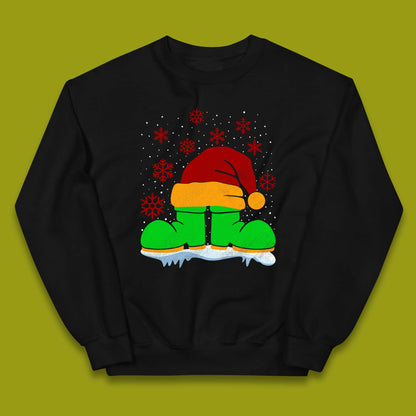 Santa Shoe Christmas Kids Jumper
