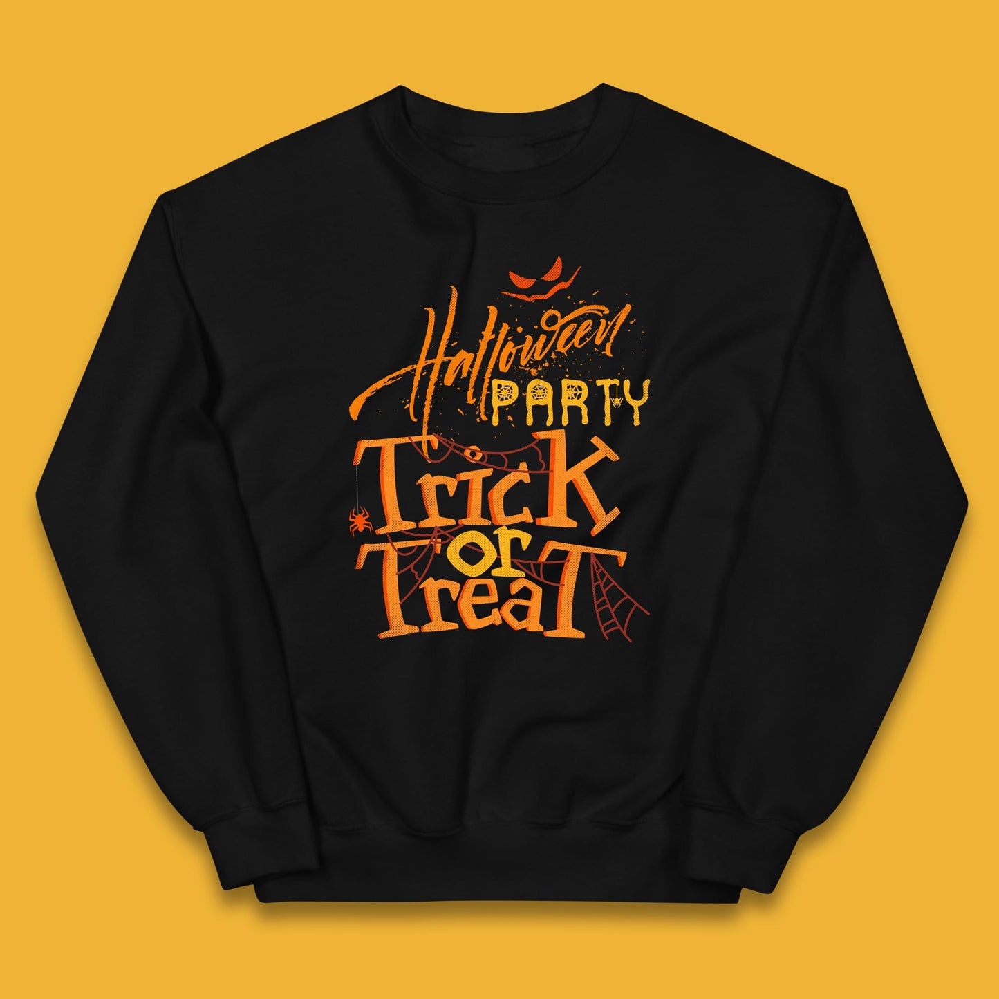 Happy Halloween Trick Or Treat Horror Scary Spooky Vibes Kids Jumper