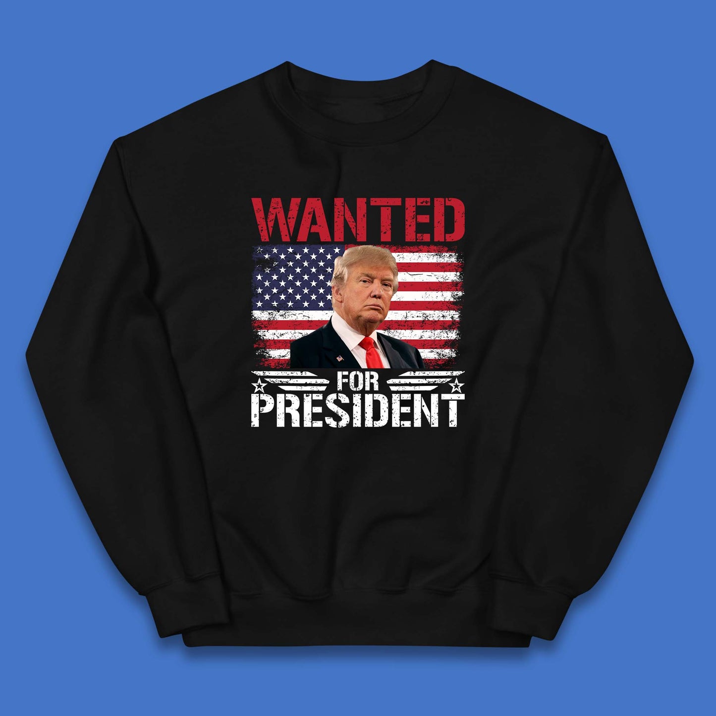 Wanted For President Donald Trump Mugshot Election 2024  Donald Trump Take America Back Kids Jumper
