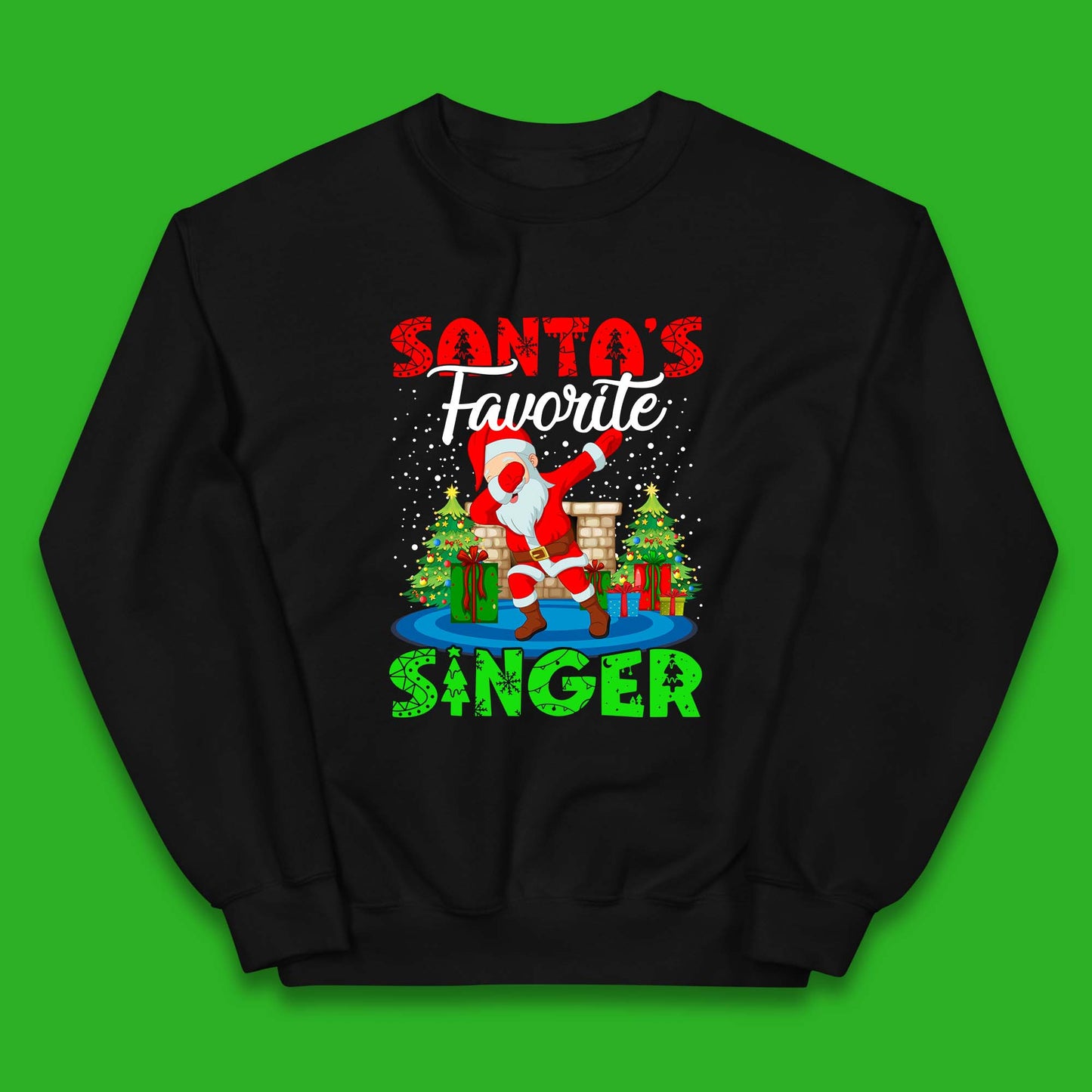 christmas dabbing santa jumper
