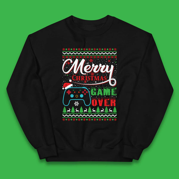 Merry Christmas Game Over Kids Jumper