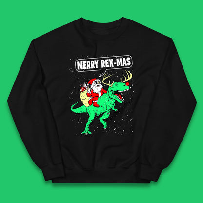 Merry Rex-Mas Christmas Kids Jumper