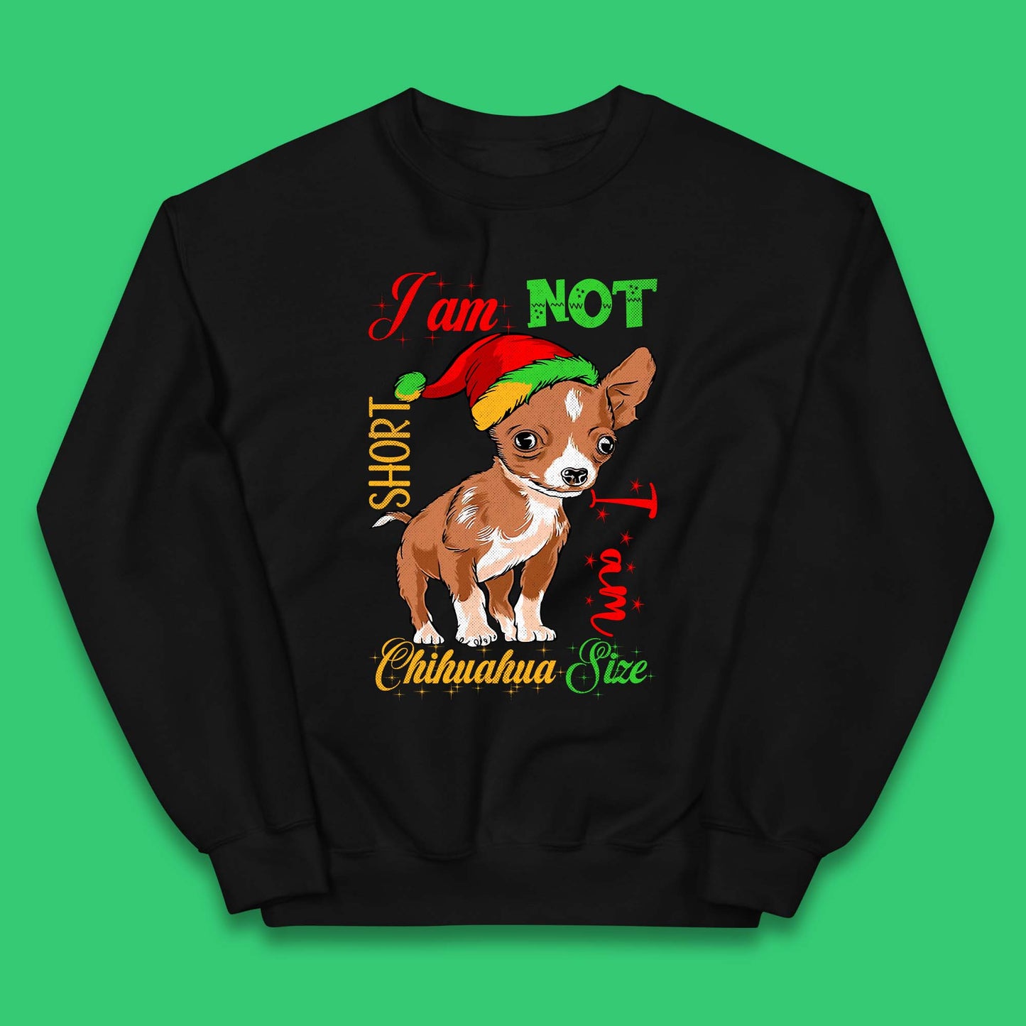 Chihuahua Size Christmas Kids Jumper