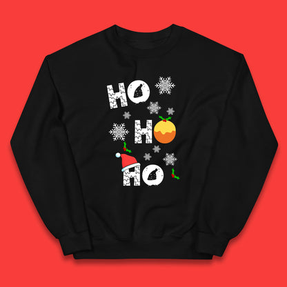 ho ho ho christmas santa hat jumper
