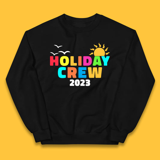 Holiday Crew 2023 Summer Vacation Beach Trip Reunion Kids Jumper