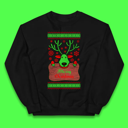 merry christmas reindeer jumper