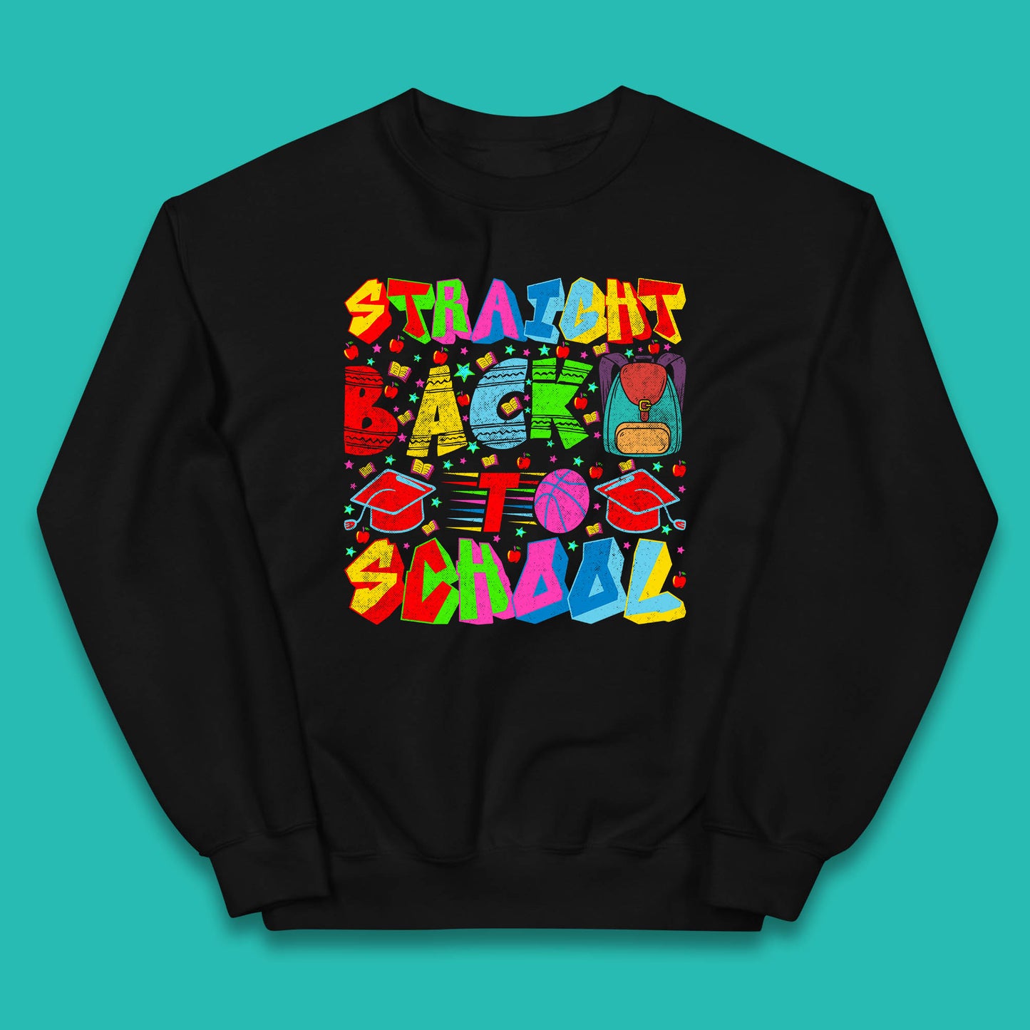 Straight Back To School Back To School First Day Of School Kids Jumper