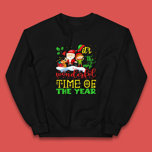 santa reindeer and elf jumper