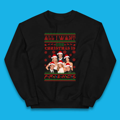 Want Friends For Christmas Kids Jumper