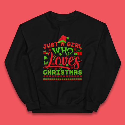just a girl who loves christmas jumper