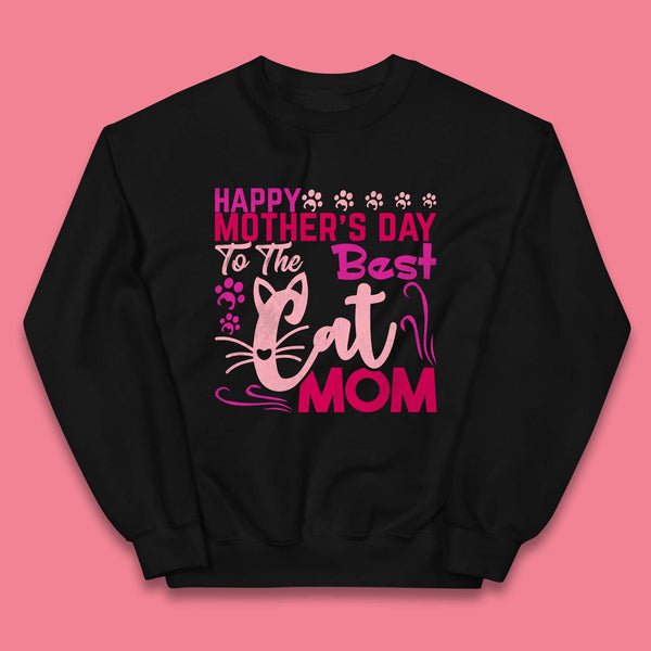 Happy Mother's Day To The Best Cat Mom Kids Jumper