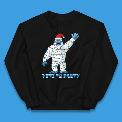 Yeti To Party Christmas Kids Jumper