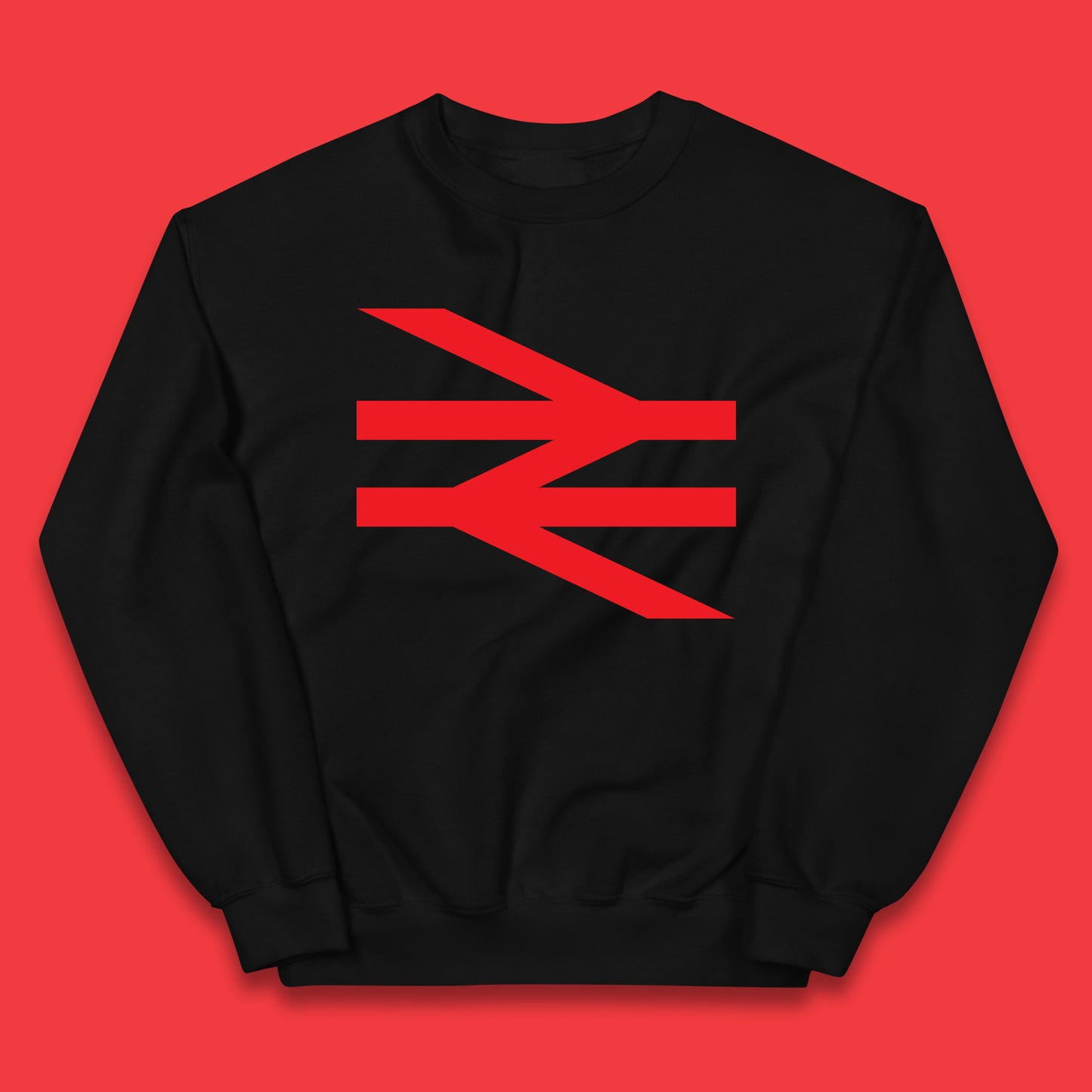British Rail Union Jack Logo Trains Trainspotter Train Nationalisation Britain Uk Labour Politics Kids Jumper