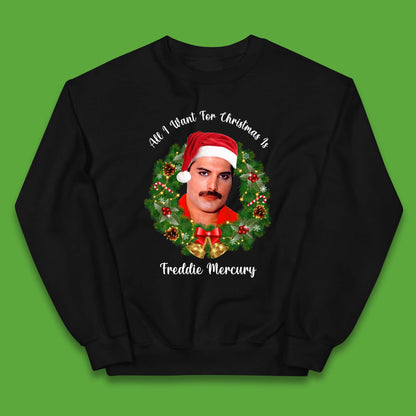 Freddie Mercury Christmas Kids Jumper