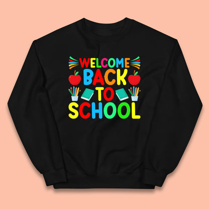 Welcome Back To School Happy First Day Of School Western School Kids Jumper