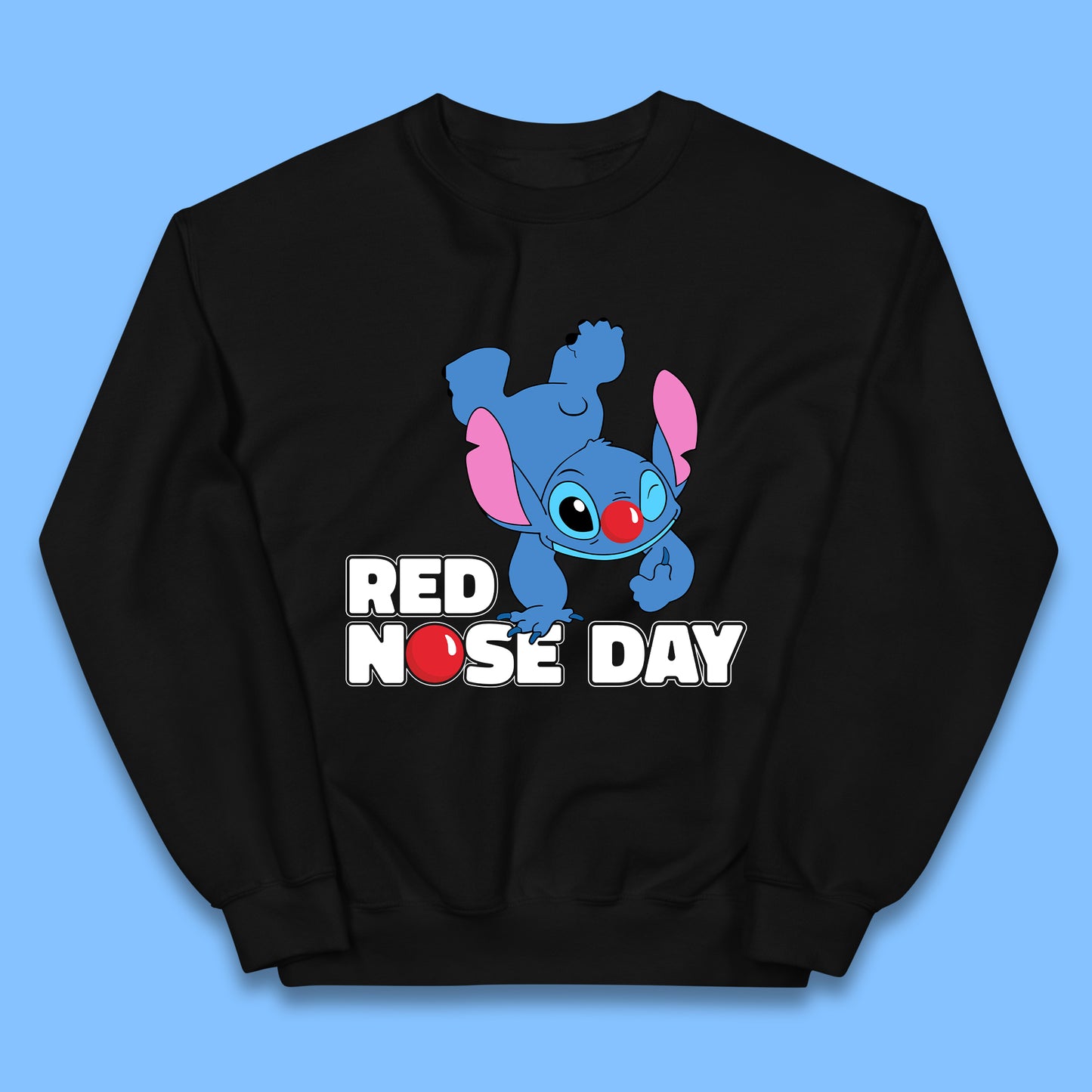 Stitch Red Nose Day Kids Jumper